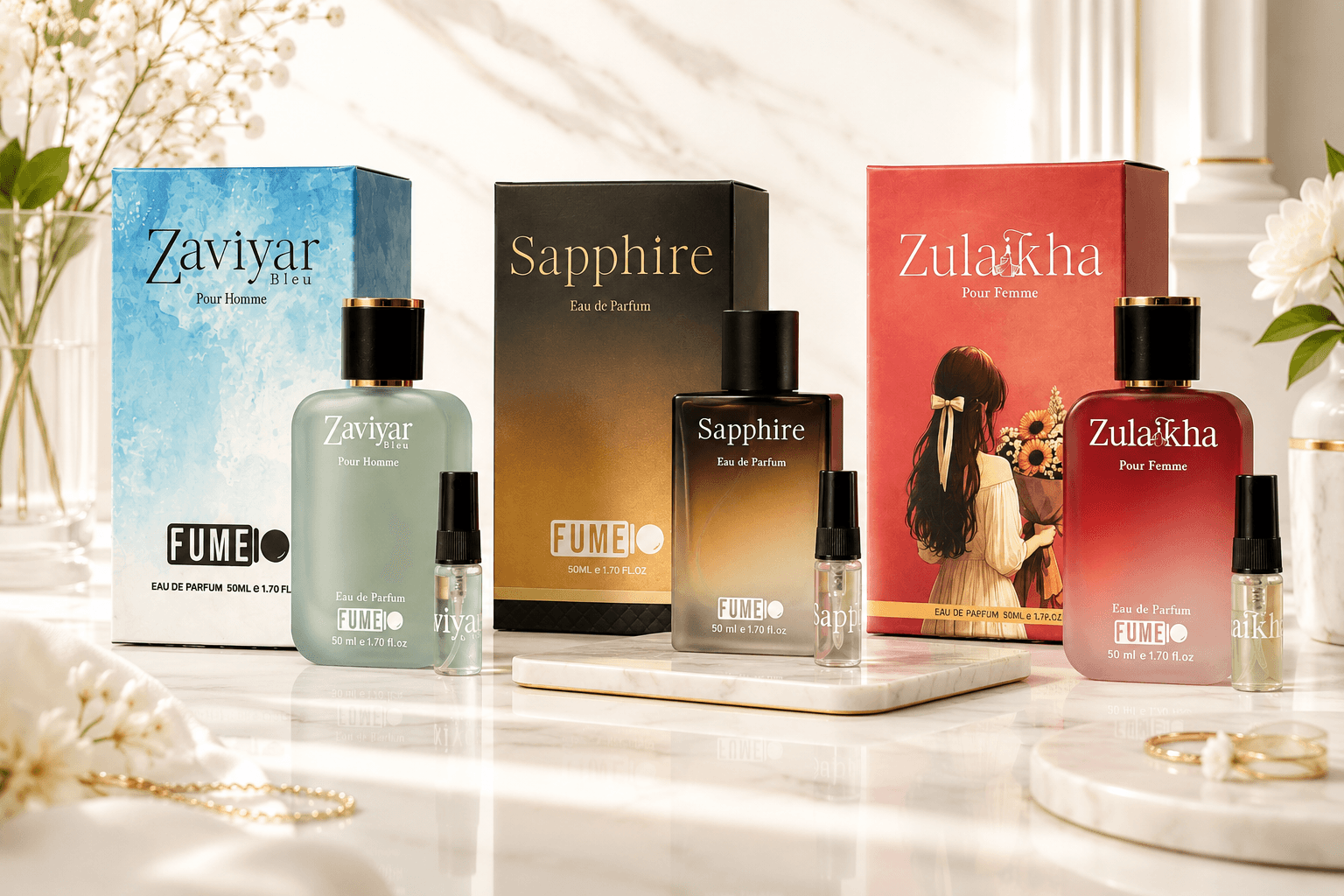 Fumeio luxury fragrance atmosphere - Atelier night