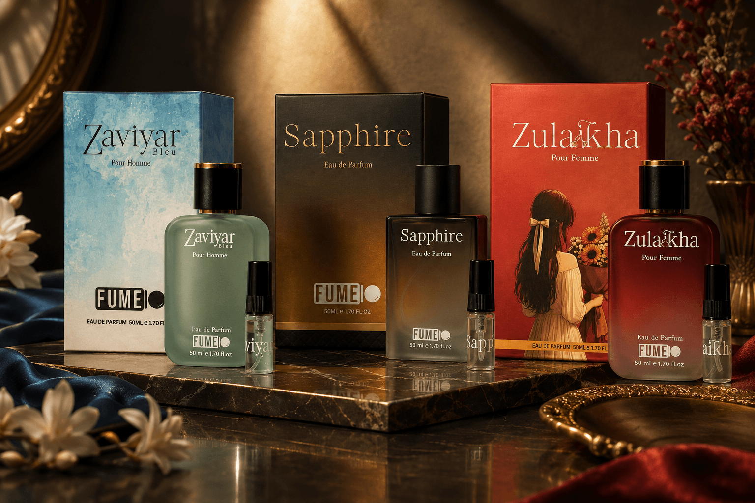Fumeio luxury fragrance atmosphere - Atelier light